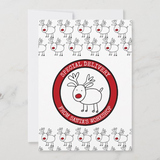 Speciale levering van Santas Workshop Gepersonalis Feestdagenkaart (Voorkant)