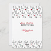 Speciale levering van Santas Workshop Gepersonalis Feestdagenkaart (Achterkant)