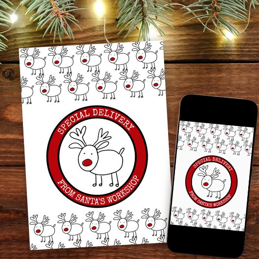 Speciale levering van Santas Workshop Gepersonalis Feestdagenkaart