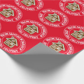 Speciale levering van Santa's workshop Kerstmis Cadeaupapier (Hoek)