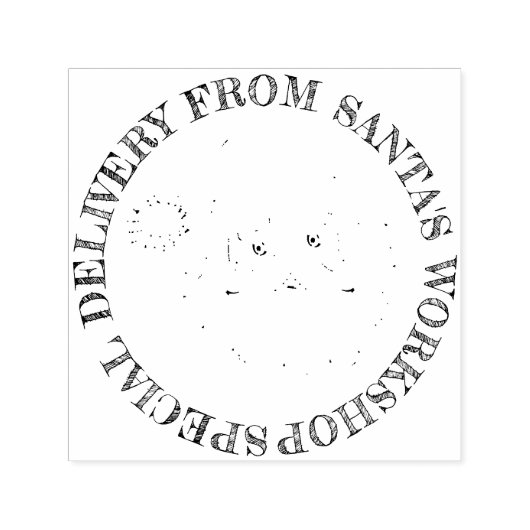 Speciale levering van Santas Workshop Zelfinktende Stempel (Design)