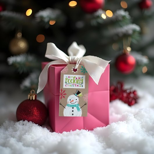 Speciale levering van Sinterklaas | Niet gluren Cadeaulabel