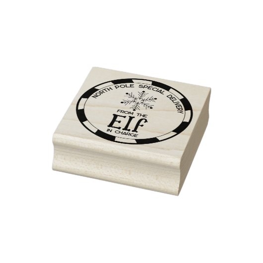 Speciale levering van The Elf in Charge Seal Rubberstempel (Stempel)