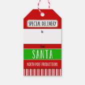 Speciale levering vanaf de kerstman cadeaulabel (Voorkant)