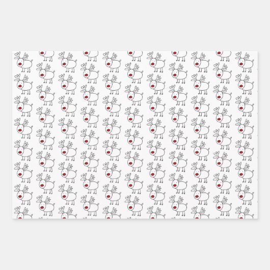 Speciale levering vanaf de kerstset van 3 kerst inpakpapier vel (Voorkant 3)