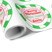 Speciale levering vanaf de naam van de Santa Custo Cadeaupapier (Rol Hoek)