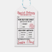 Speciale levering vanaf de Noordpool Cadeaulabel (Voorkant)