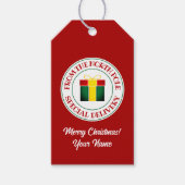 Speciale levering vanaf de Noordpool Kerstmis Cadeaulabel (Voorkant)
