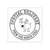 Speciale levering vanaf de Noordpool Rubberstempel (Afrduk)