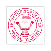 Speciale levering vanaf de Noordpool Santa Claus Zelfinktende Stempel (Design)