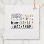 Speciale levering vanaf de workshop van de kerstma bedankjes labels (Achterkant)