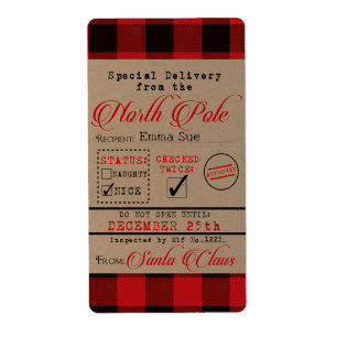 Speciale levering vanaf kerstcadeautags voor kerst etiket