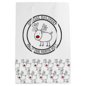 Speciale levering vanaf Noordpool Kinder Kerst Medium Cadeauzakje (Achterkant)