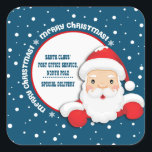 Speciale levering vanaf North Pole Christmas Vierkante Sticker<br><div class="desc">vrolijk kerstfeest. "Sinterklaas' Post Kantoor Service. "Speciale levering vanaf de Noordpool". Leuke Sinterklaas ontwerp Kerst stickers voor kinderen met gepersonaliseerde tekst. Bijpassende kaarten,  feestartikelen en geschenken beschikbaar in de categorie Kerstmis & Nieuwjaar van onze winkel.</div>