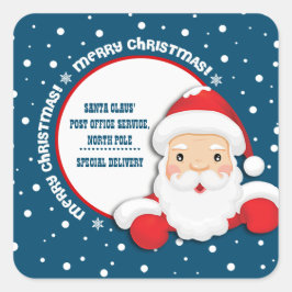 Speciale levering vanaf North Pole Christmas Vierkante Sticker