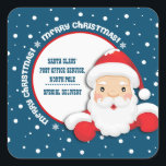 Speciale levering vanaf North Pole Christmas Vierkante Sticker<br><div class="desc">vrolijk kerstfeest. "Sinterklaas' Post Kantoor Service. "Speciale levering vanaf de Noordpool". Leuke Sinterklaas ontwerp Kerst stickers voor kinderen met gepersonaliseerde tekst. Bijpassende kaarten,  feestartikelen en geschenken beschikbaar in de categorie Kerstmis & Nieuwjaar van onze winkel.</div>