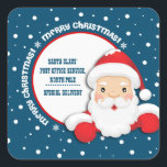 Speciale levering vanaf North Pole Christmas Vierkante Sticker<br><div class="desc">vrolijk kerstfeest. "Sinterklaas' Post Kantoor Service. "Speciale levering vanaf de Noordpool". Leuke Sinterklaas ontwerp Kerst stickers voor kinderen met gepersonaliseerde tekst. Bijpassende kaarten,  feestartikelen en geschenken beschikbaar in de categorie Kerstmis & Nieuwjaar van onze winkel.</div>