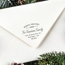 Speciale levering vanaf retouradres rubberstempel