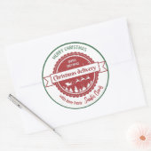 Speciale levering vanaf Santa Christmas Ronde Sticker (Envelop)