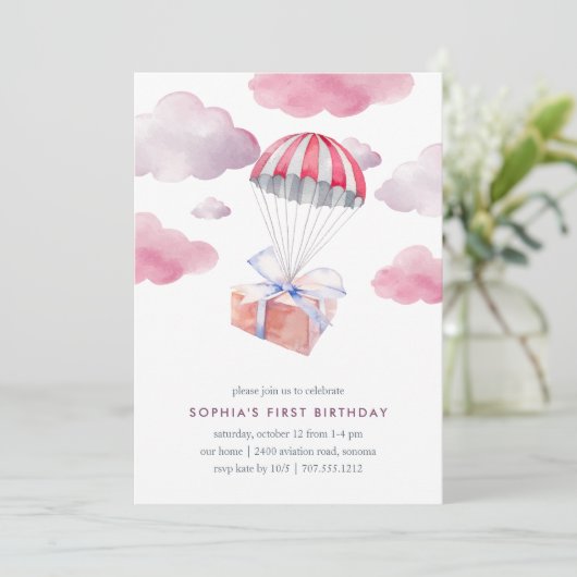 Speciale levering Verjaardag Uitnodiging (Staand voorkant)