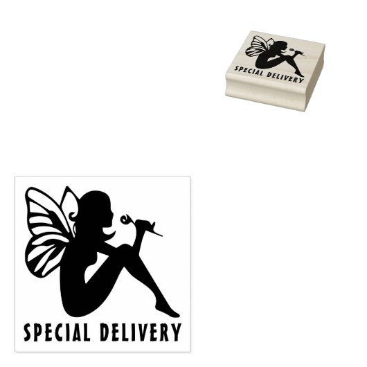 speciale levering vlinder fee rubberstempel (Gestempeld)
