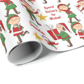 Speciale levering voor kerstmis van de kerstman va cadeaupapier (Rol Hoek)