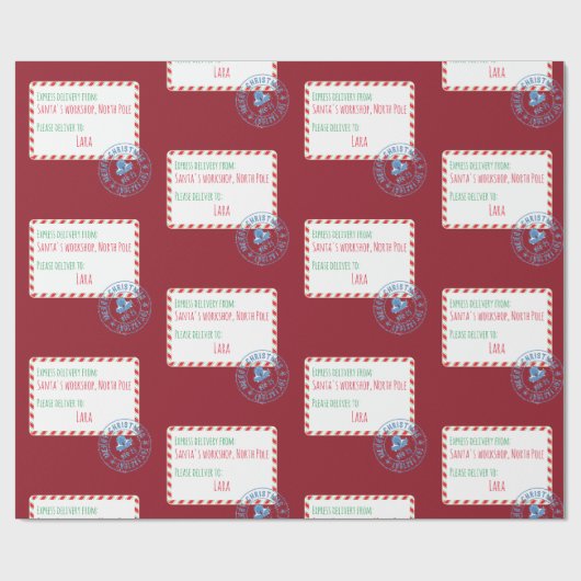 Speciale levering voor Santa's Workshop Cadeaupapier (Vlak)