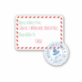 Speciale levering voor Santa's Workshop Sticker