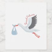 Speciale levering wijn etiket (Enkel label)