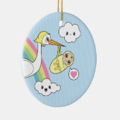 Speciale levering - winkel en Baby Keramisch Ornament (Rechts)