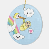 Speciale levering - winkel en Baby Keramisch Ornament (Links)