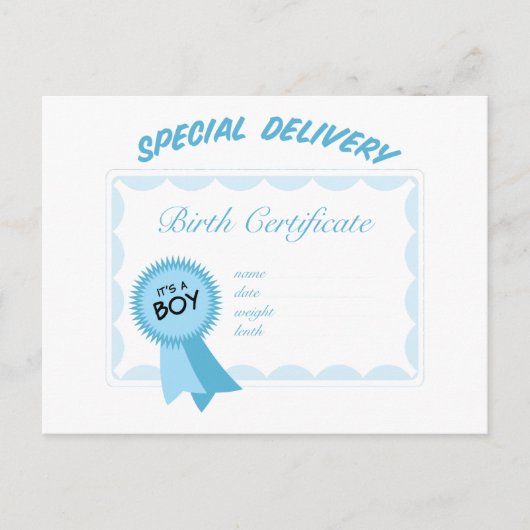 Speciale Leveringsjongen Briefkaart (Voorkant)