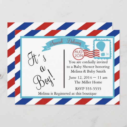 Speciale leveringsjongen kaart (Voorkant / Achterkant)