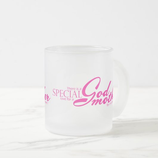 Speciale liefde voor Godmoeder Matglas Koffiemok (Voorkant rechts)