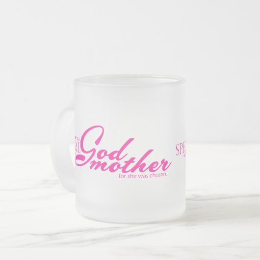 Speciale liefde voor Godmoeder Matglas Koffiemok (Voorkant links)