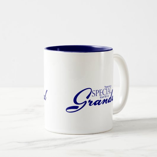 Speciale liefde voor Grandad Tweekleurige Koffiemok (Voorkant rechts)