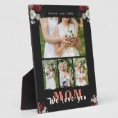 Speciale liefde voor moeder 4 familie Foto Fotoplaat (Zijkant)