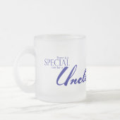 Speciale liefde voor oom matglas koffiemok (Links)