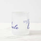 Speciale liefde voor oom matglas koffiemok (Center)