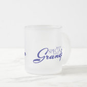 Speciale liefde voor opa matglas koffiemok (Voorkant rechts)