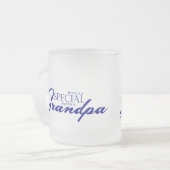 Speciale liefde voor opa matglas koffiemok (Voorkant links)