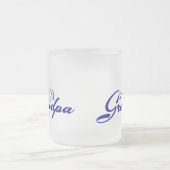 Speciale liefde voor opa matglas koffiemok (Center)