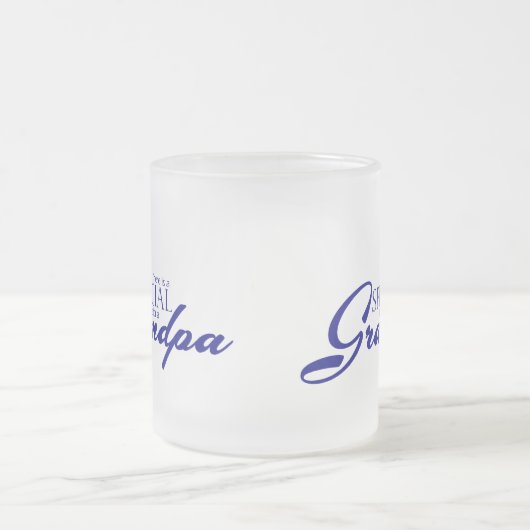 Speciale liefde voor opa matglas koffiemok (Center)