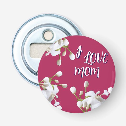 SPECIALE LIEFDESCADEAU VOOR MOM BUTTON FLESOPENER (Voorkant)