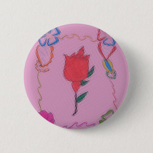 Speciale Lieve Roze Malle Baby Roze kleuren Ronde Button 5,7 Cm