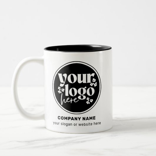 Speciale Logo voor speciale acties voor bedrijven Tweekleurige Koffiemok (Links)