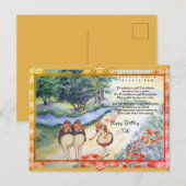 Speciale Looking Glass Tweetle Dee Dum Lied  Briefkaart (Voorkant / Achterkant)