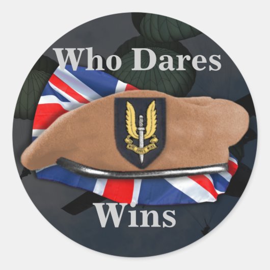 Speciale luchtdienst SAS veteranen Irak Sticker (Voorkant)