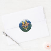 Speciale luchtdienst scrapbooking veteranen Sticke Ronde Sticker (Envelop)