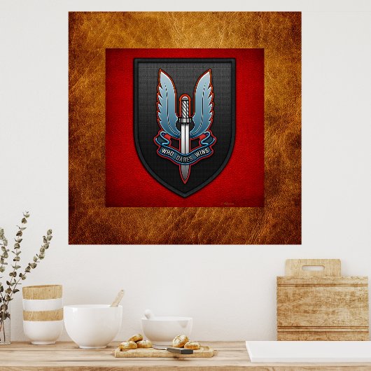 Speciale luchtdiensten (SAS) Poster (Keuken)